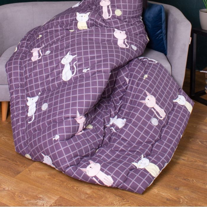 Ковдра MirSon Набір Tencel Зима №3069 Color Fun Line Whales (ковдра + 2 подушки середні) 220х240+2х50х70 (2200004847979) зображення 3