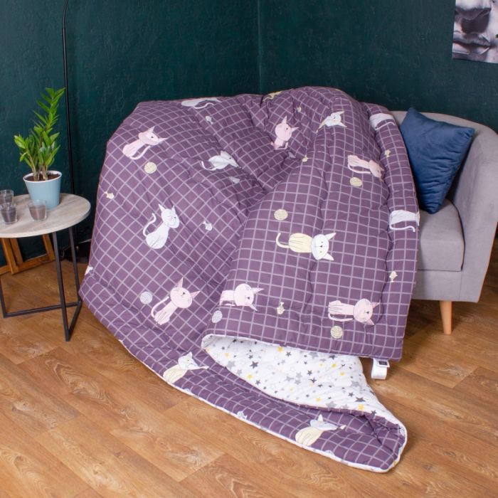 Ковдра MirSon Набір Tencel Зима №3069 Color Fun Line Whales (ковдра + 2 подушки середні) 220х240+2х50х70 (2200004847979) зображення 4