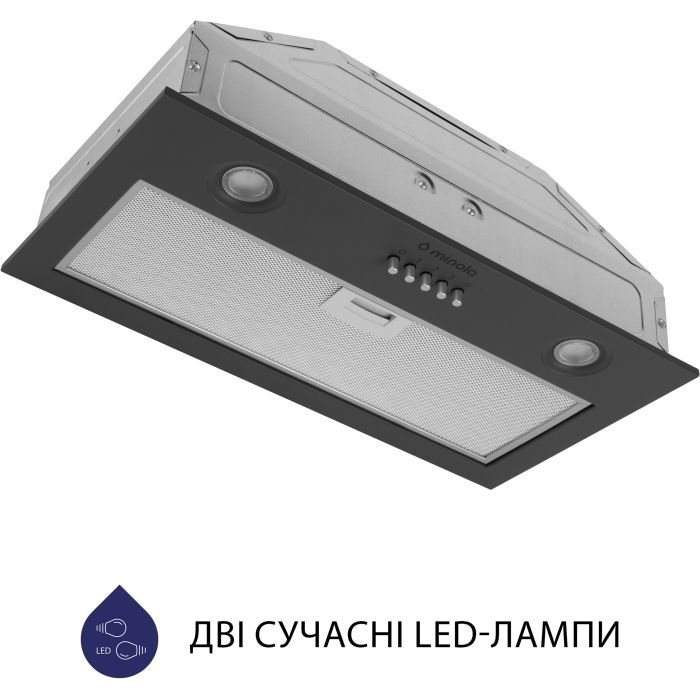 Витяжка кухонна Minola HBI 5204 GR 700 LED зображення 4
