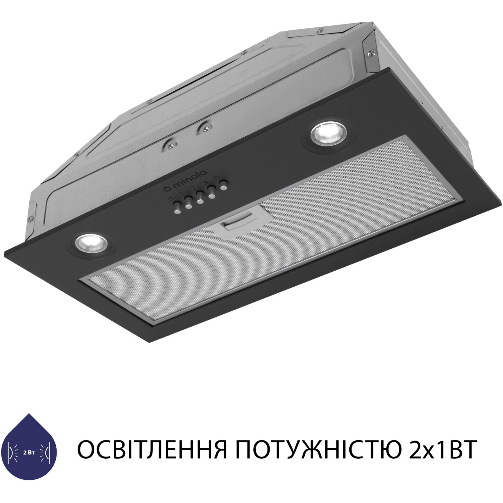 Витяжка кухонна Minola HBI 5204 WH 700 LED зображення 5