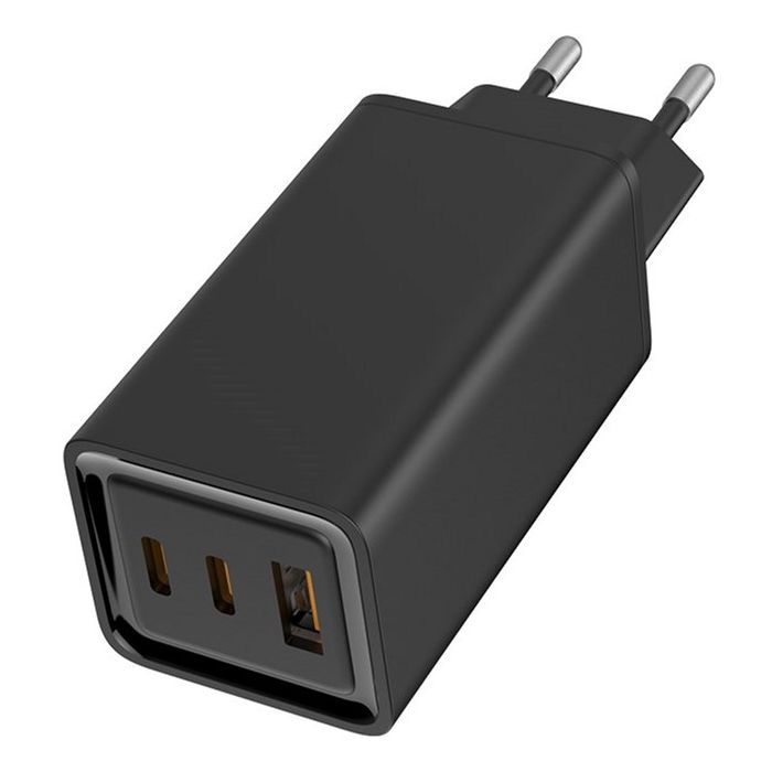 Зарядное устройство ColorWay GaN3 Pro Power Delivery (USB-A + 2 USB TYPE-C) (65W) (CW-CHS039PD-BK)