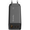 Зарядное устройство ColorWay GaN3 Pro Power Delivery (USB-A + 2 USB TYPE-C) (65W) (CW-CHS039PD-BK) изображение 3