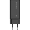 Зарядний пристрій ColorWay GaN3 Pro Power Delivery (USB-A + 2 USB TYPE-C) (65W) (CW-CHS039PD-BK) зображення 7
