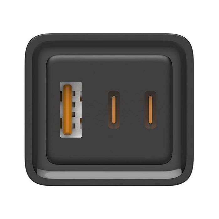 Зарядное устройство ColorWay GaN3 Pro Power Delivery (USB-A + 2 USB TYPE-C) (65W) (CW-CHS039PD-BK) изображение 8