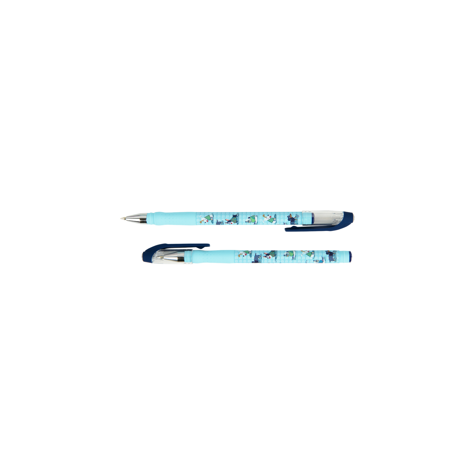 Ручка шариковая Axent Dogs, синяя (AB1049-31-A) изображение 3