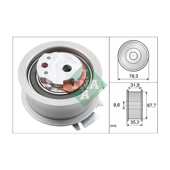Ролик натягувача ременя INA 531 0628 30