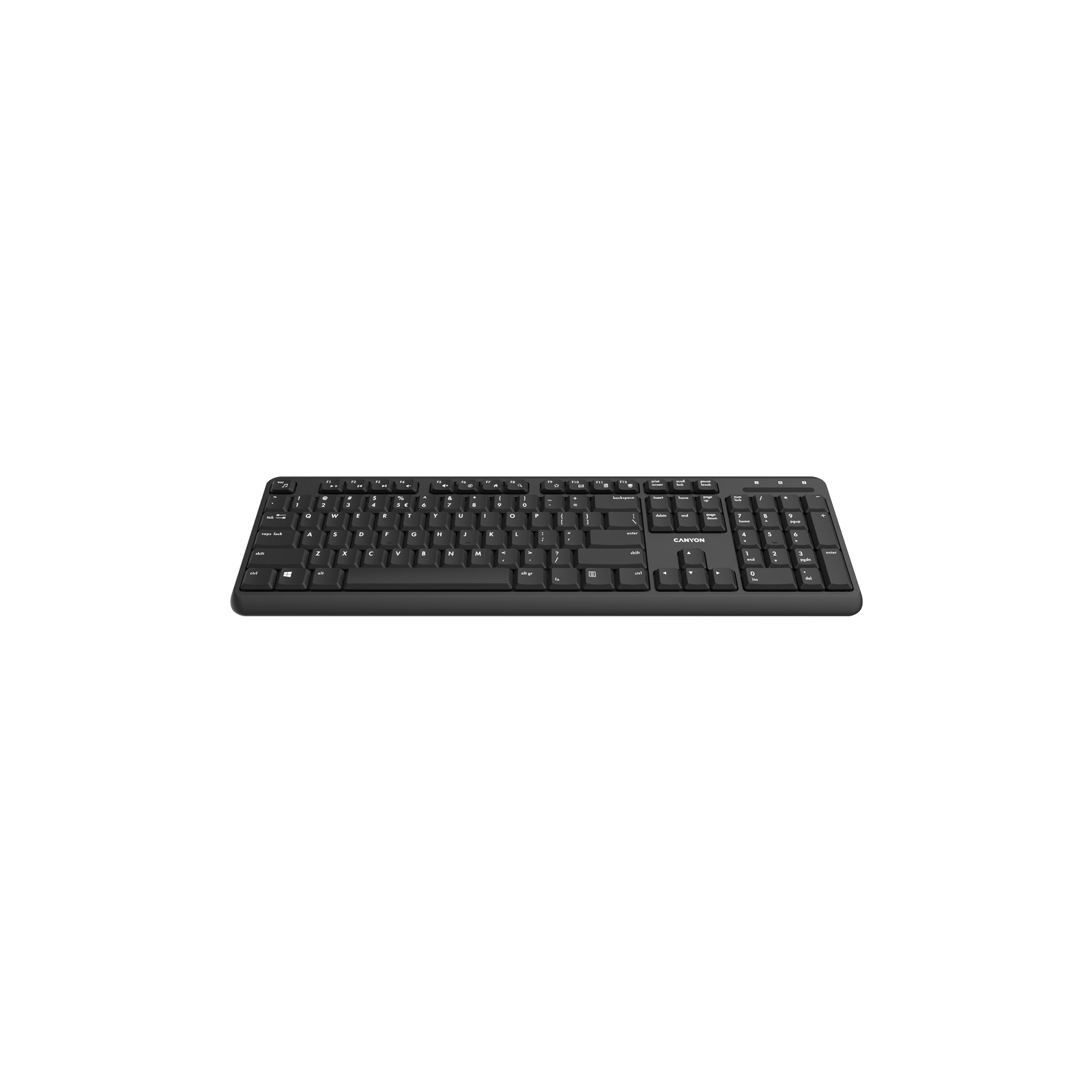 Клавіатура Canyon W20 Wireless Black (CNS-HKBW02-RU) зображення 2