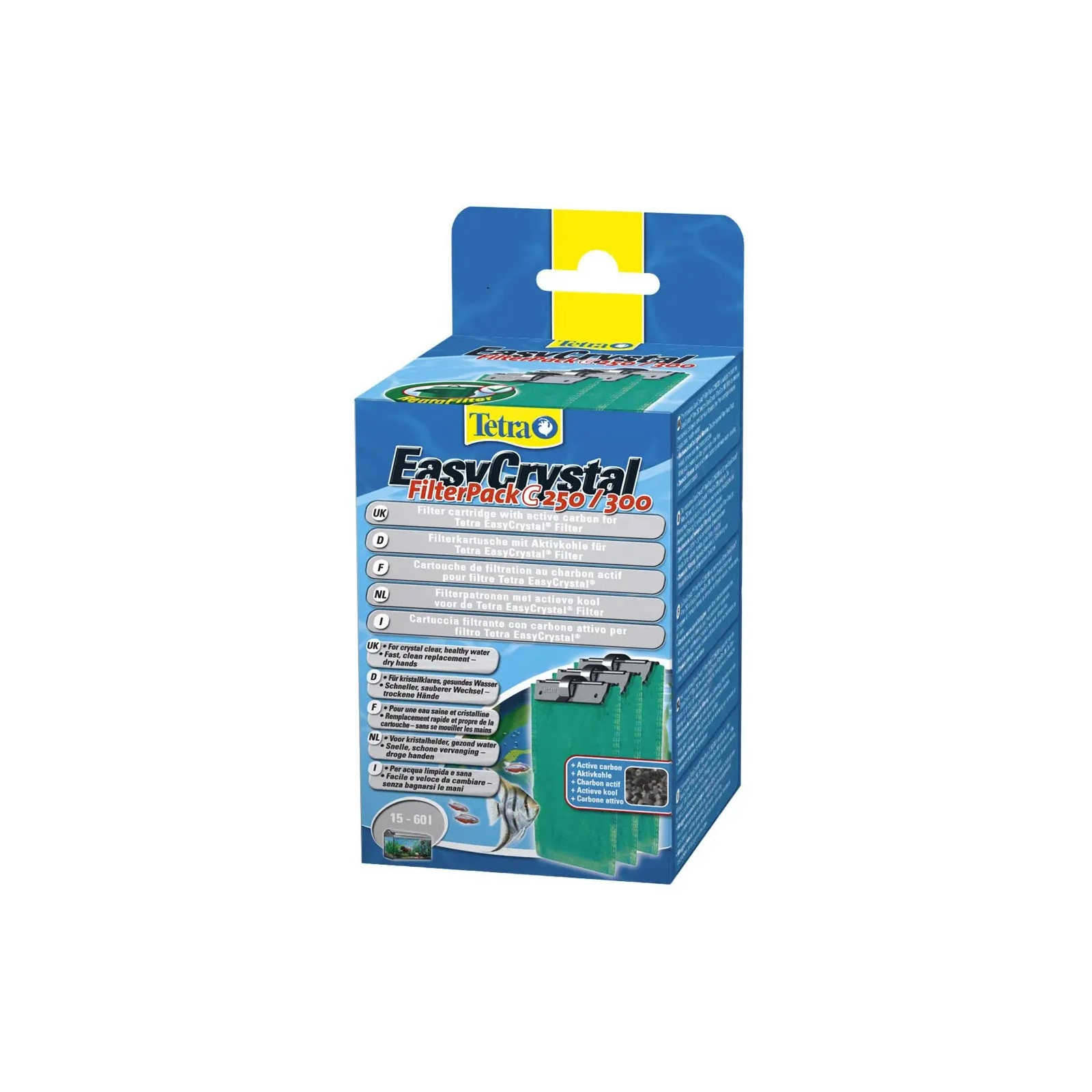 Наполнитель для аквариумного фильтра Tetra Filter Pack 250/300 C с активированным углем 3 шт (4004218151598)