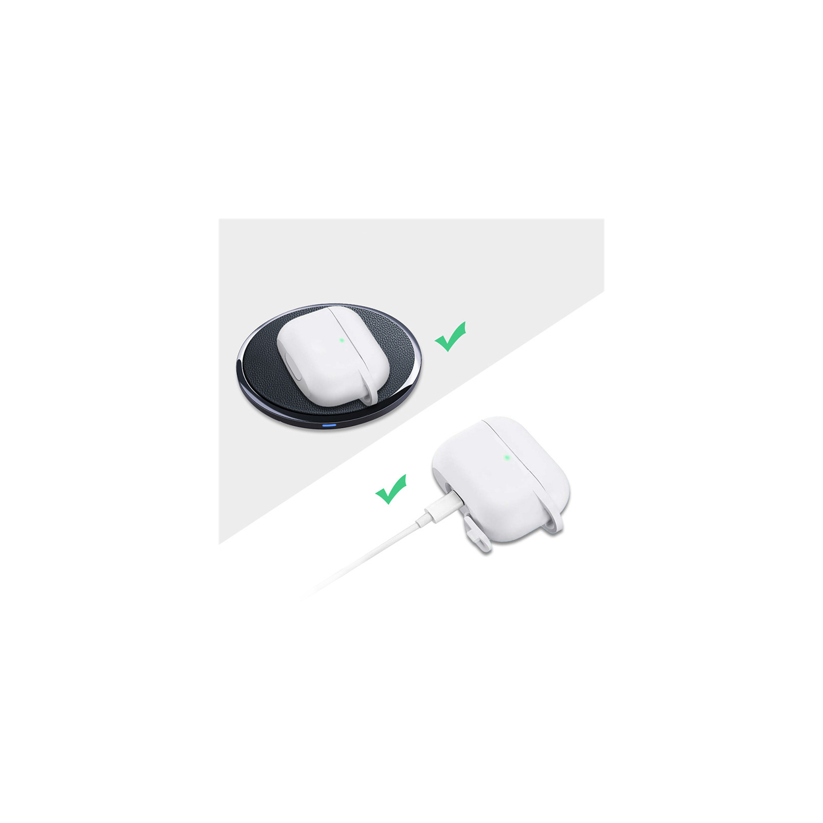 Чохол для навушників BeCover Silicon для Apple AirPods Pro White (704491) зображення 2