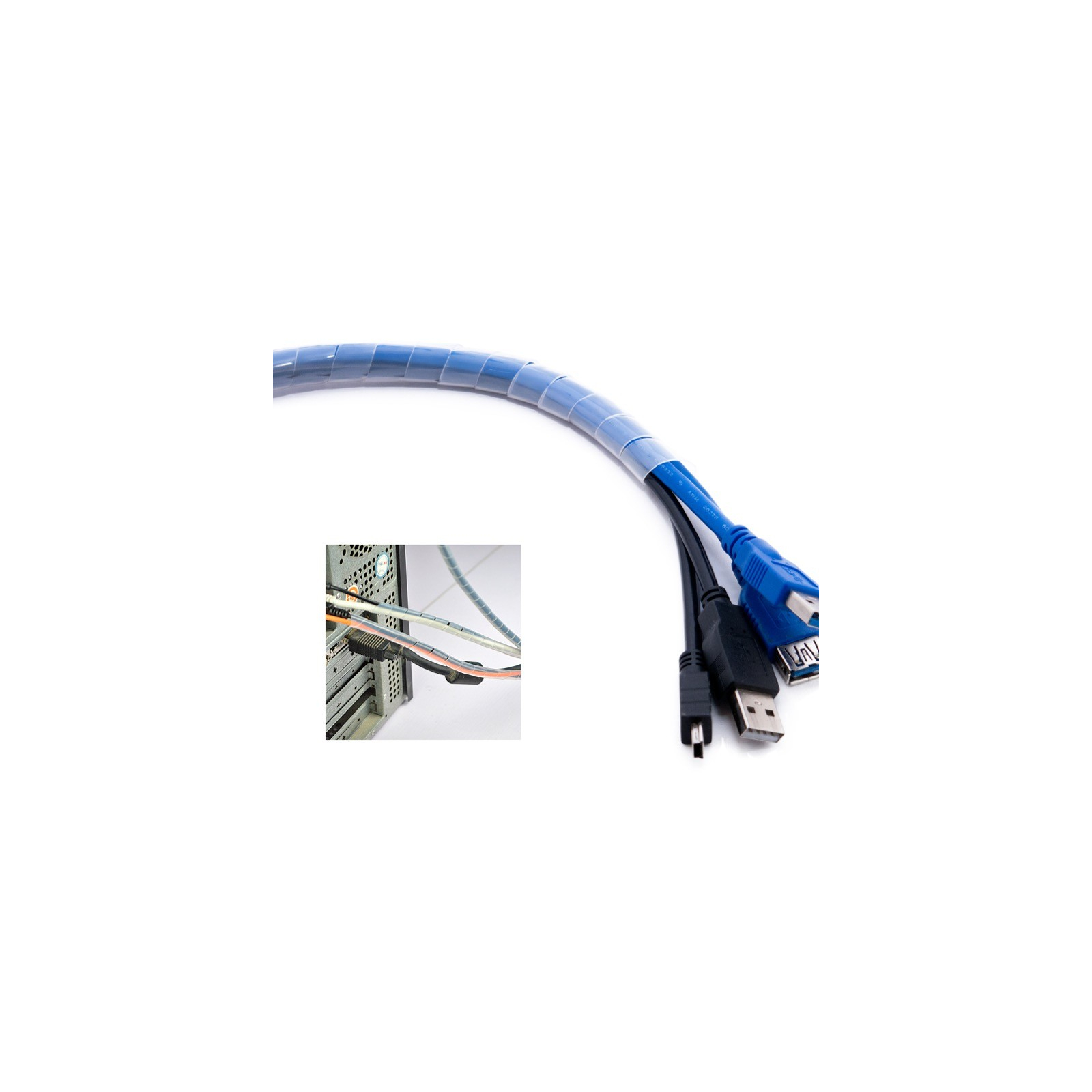 Кабельний організатор Extradigital Cable twine CC-919, White (KBC1729) зображення 3