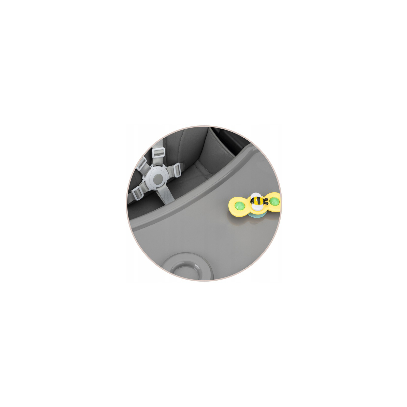 Стульчик для кормления MoMi Flovi dark grey (KRKA00020) изображение 7