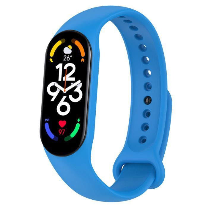 Ремешок для фитнес браслета BeCover Silicone для Xiaomi Mi Smart Band 7 Blue (707477)