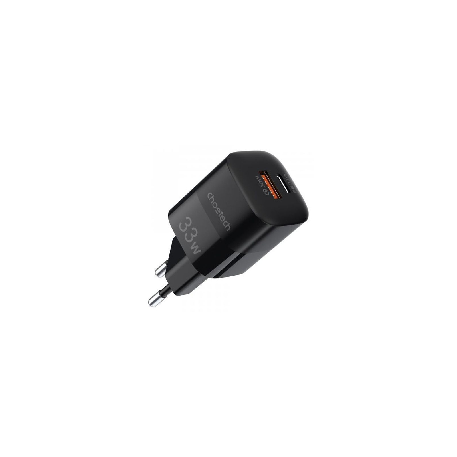 Зарядное устройство Choetech GaN USB-A/USB-C 33W QC3.0/PD/PPS (PD5006-EU-BK)