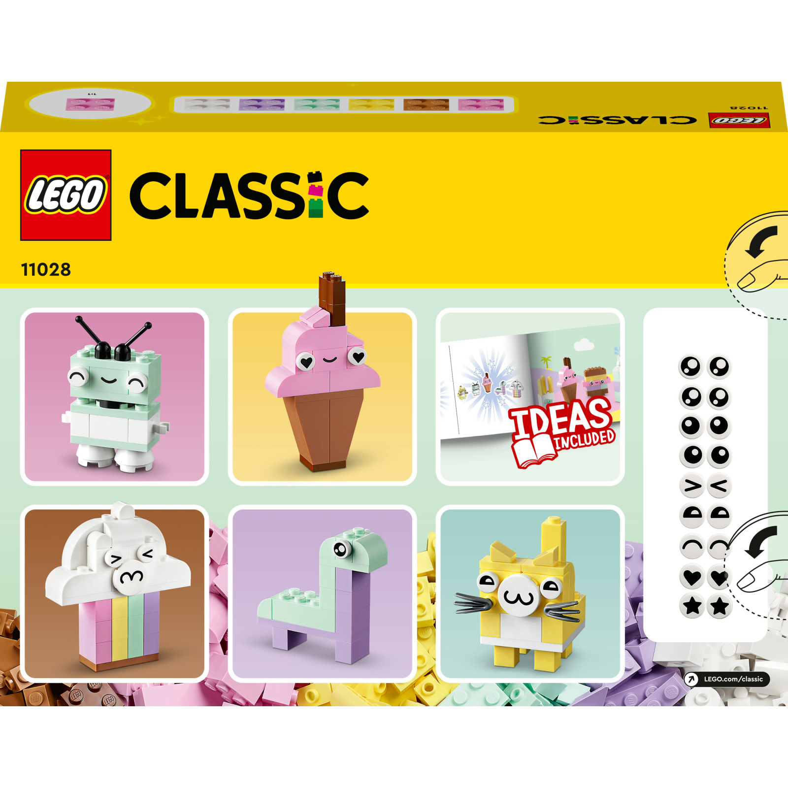 Конструктор LEGO Classic Творческое пастельное веселье 333 детали (11028) изображение 10