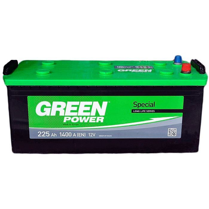 Аккумулятор автомобильный GREEN POWER Standart 225Ah бокова(+/-) (1400EN) (22366)