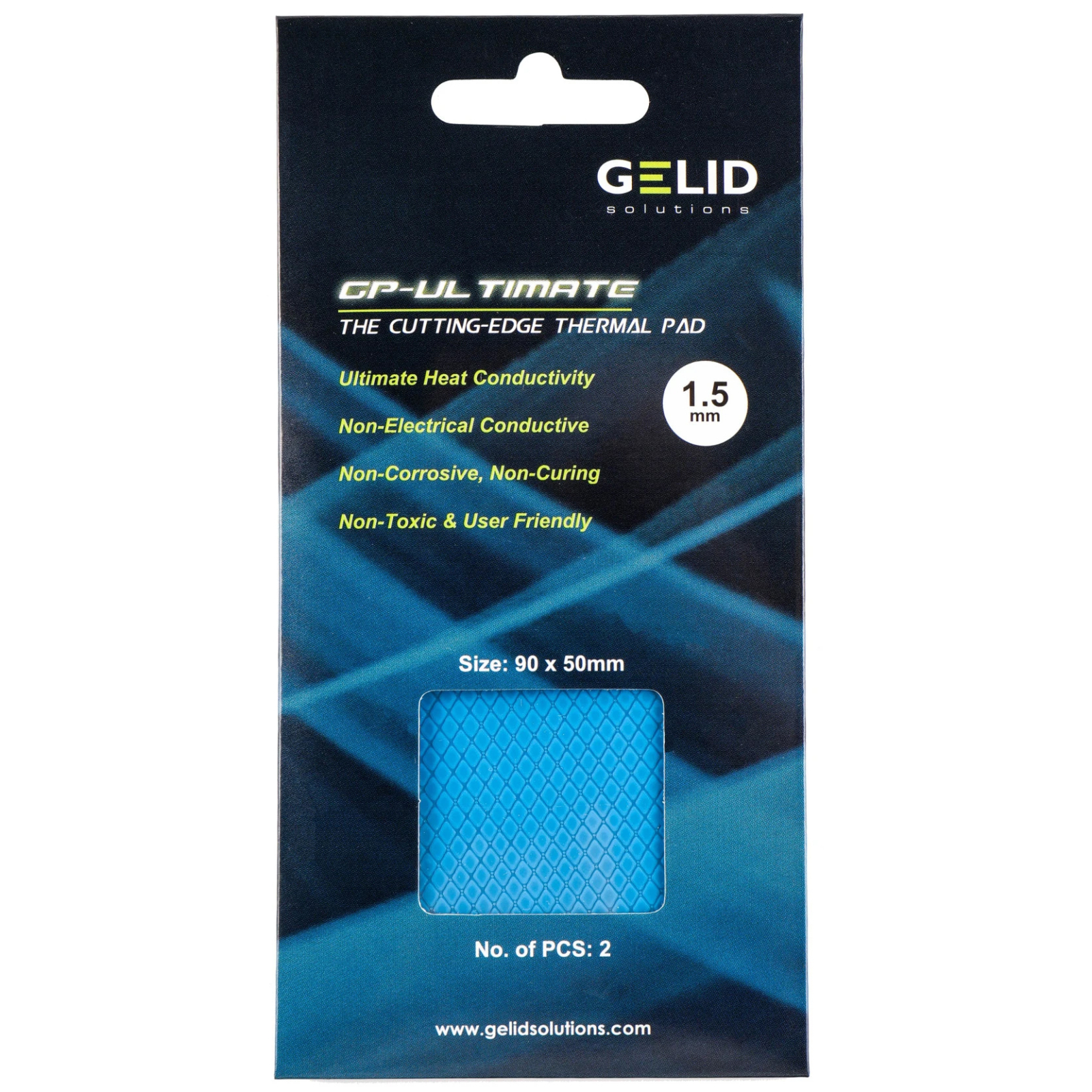 Термопрокладка Gelid Solutions GP-Ultimate Thermal Pad 90x50x1.5 mm, 2 шт (TP-VP04-C) изображение 2