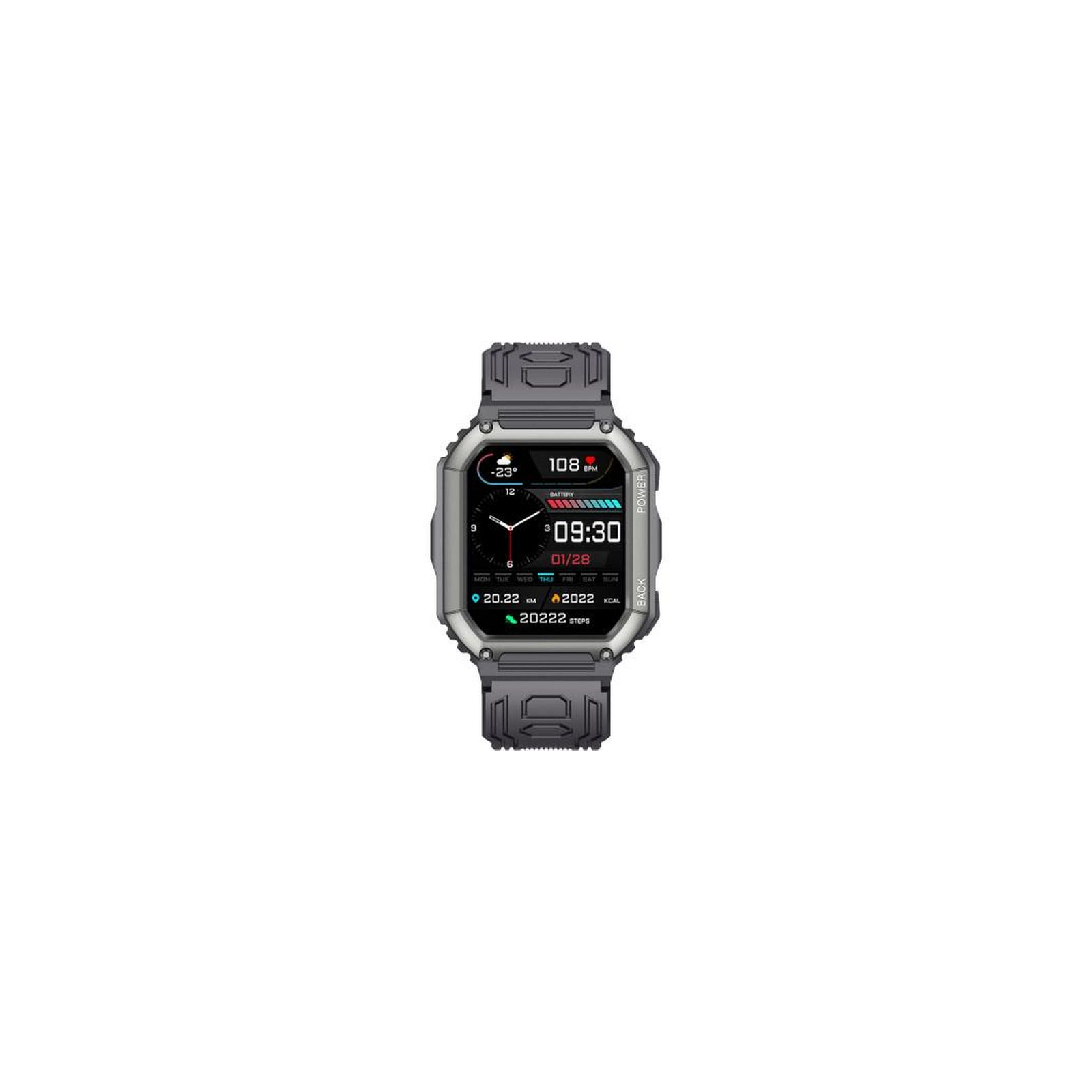 Смарт-часы Gelius Pro GP-SW007 (Tactical Navy) Bluetooth call (IP68) Black (GP-SW007 Black) изображение 2