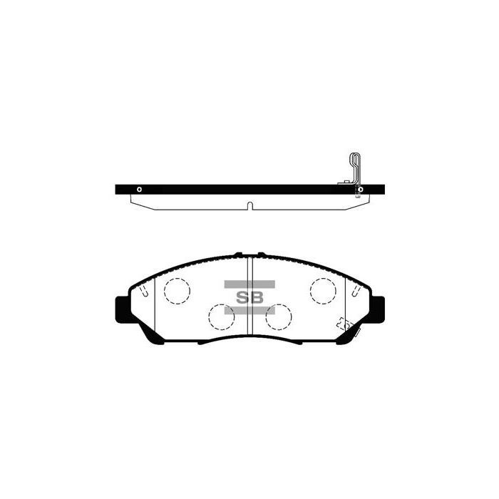 Гальмівні колодки HI-Q SP1452