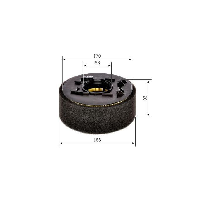 Воздушный фильтр для автомобиля Bosch F026400462 изображение 5
