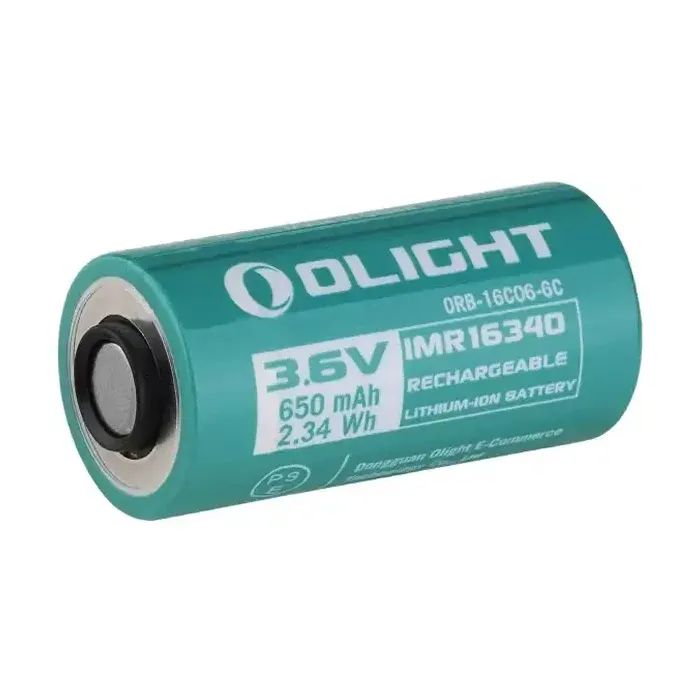 Аккумулятор Olight 16340 3,6V 650 mAh (ORB-16C06-6C)
