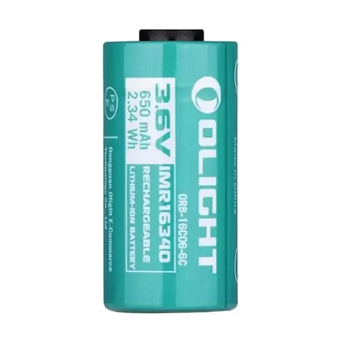 Аккумулятор Olight 16340 3,6V 650 mAh (ORB-16C06-6C) изображение 2
