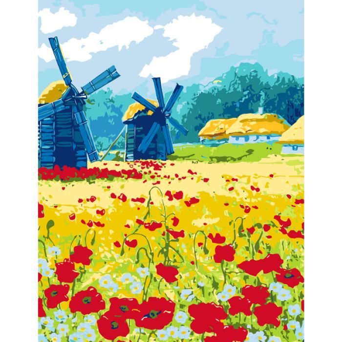 Картина по номерам Rosa Start Рідне село, 35 х 45 см (4823098535799)