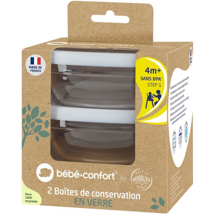 Контейнер для хранения продуктов Bebe Confort Mealtime стеклянные 2 шт. +4 мес (3105209200) изображение 6