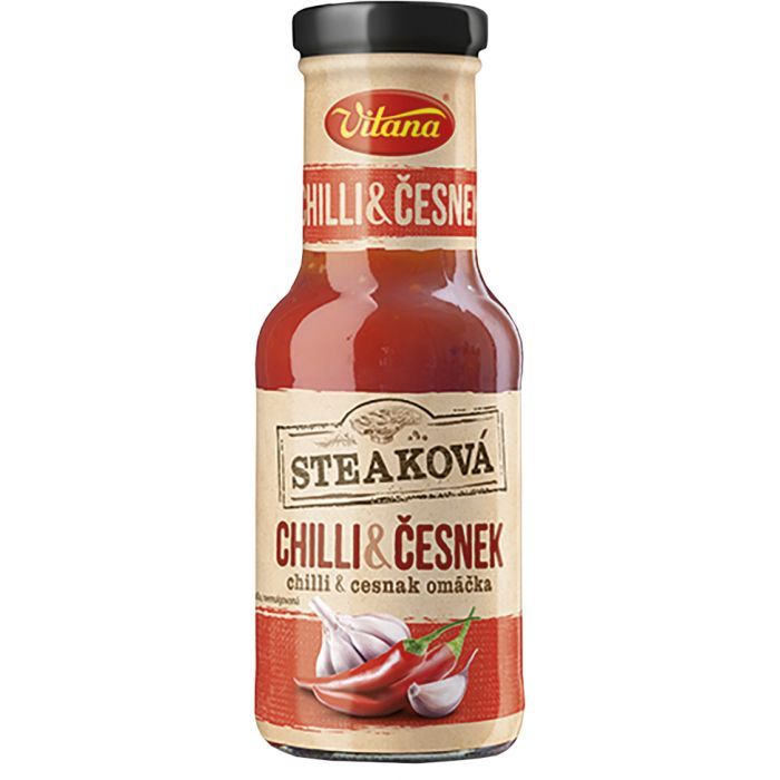 Соус Vitana Гострий чилі з часником 250 мл (8593837236237)