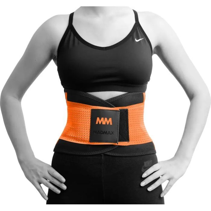 Пояс компрессионный MadMax MFA-277 Slimming and Support Belt black/rubine red M (MFA-277-RED_M) изображение 10