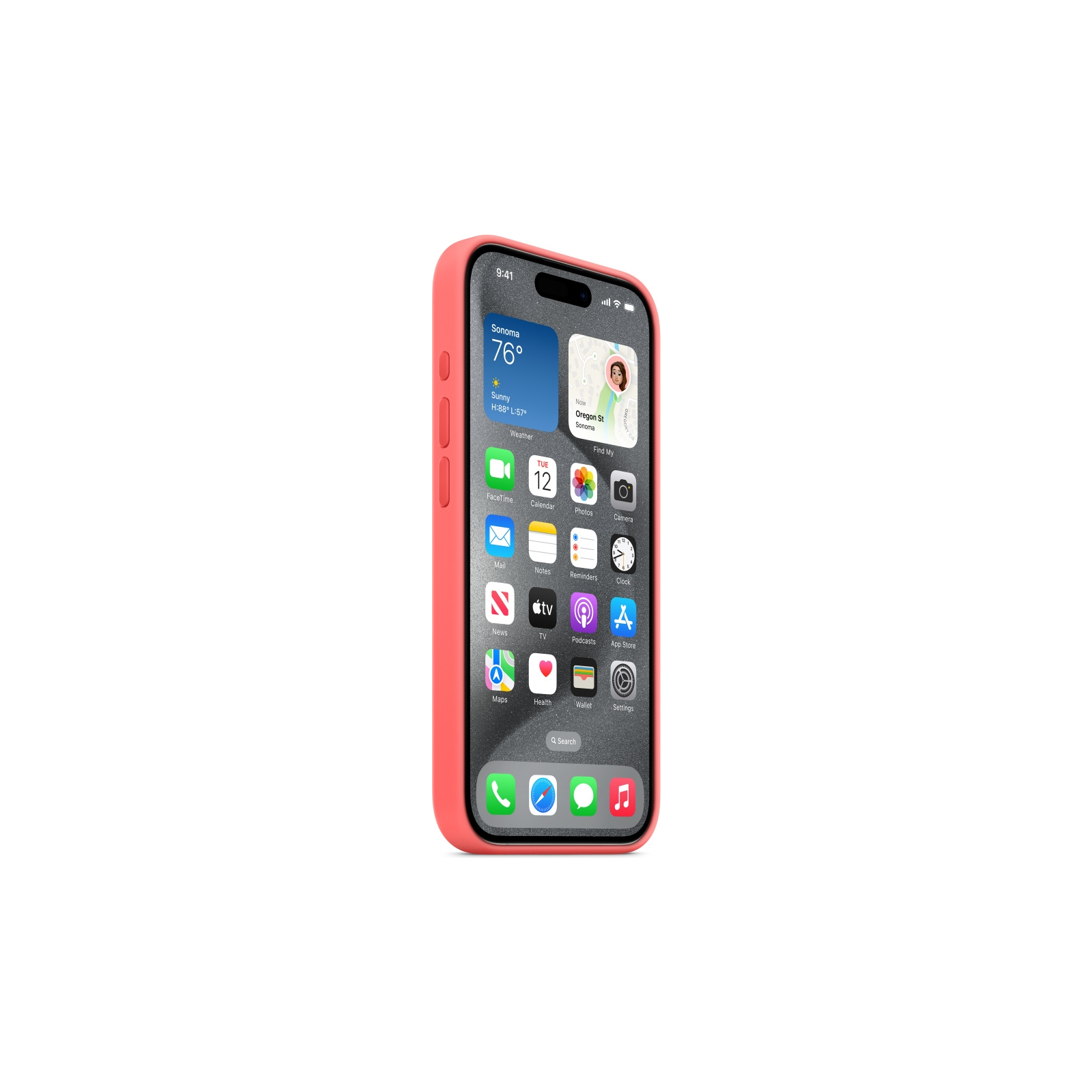 Чохол до мобільного телефона Apple iPhone 15 Pro Silicone Case with MagSafe Cypress (MT1J3ZM/A) зображення 6