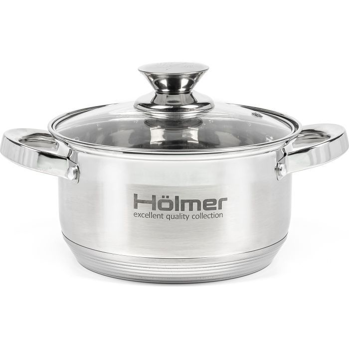Кастрюля Hölmer з кришкою 2,7 л (CR-12527-SS)