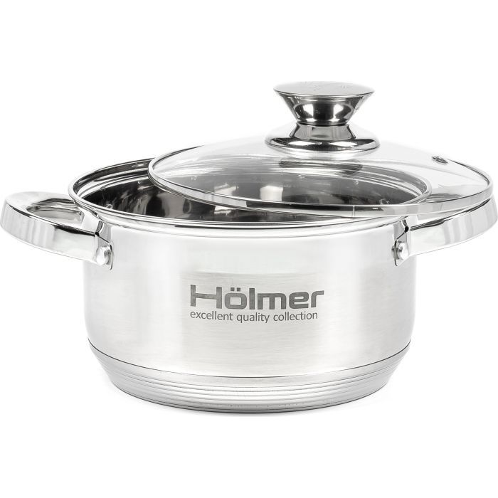 Кастрюля Hölmer з кришкою 2,7 л (CR-12527-SS) изображение 2