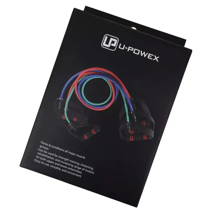 Эспандер U-Powex Latex resistance tube 20LB Green 9 кг (UP_1001_20LB_Green) изображение 10