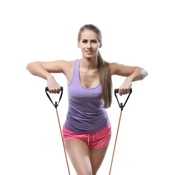Эспандер U-Powex Latex resistance tube 20LB Green 9 кг (UP_1001_20LB_Green) изображение 5
