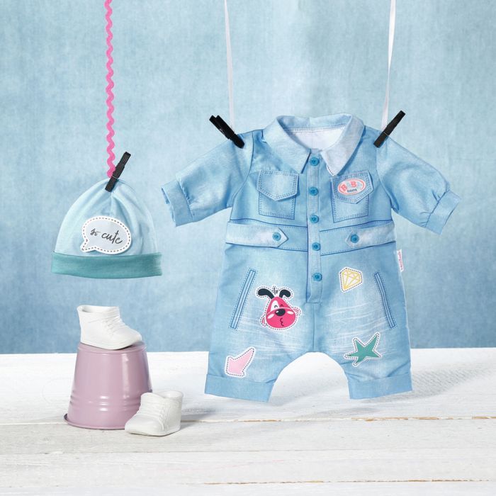 Аксессуар к кукле Zapf Одежда для куклы Baby Born Джинсовый стиль (832592) изображение 3
