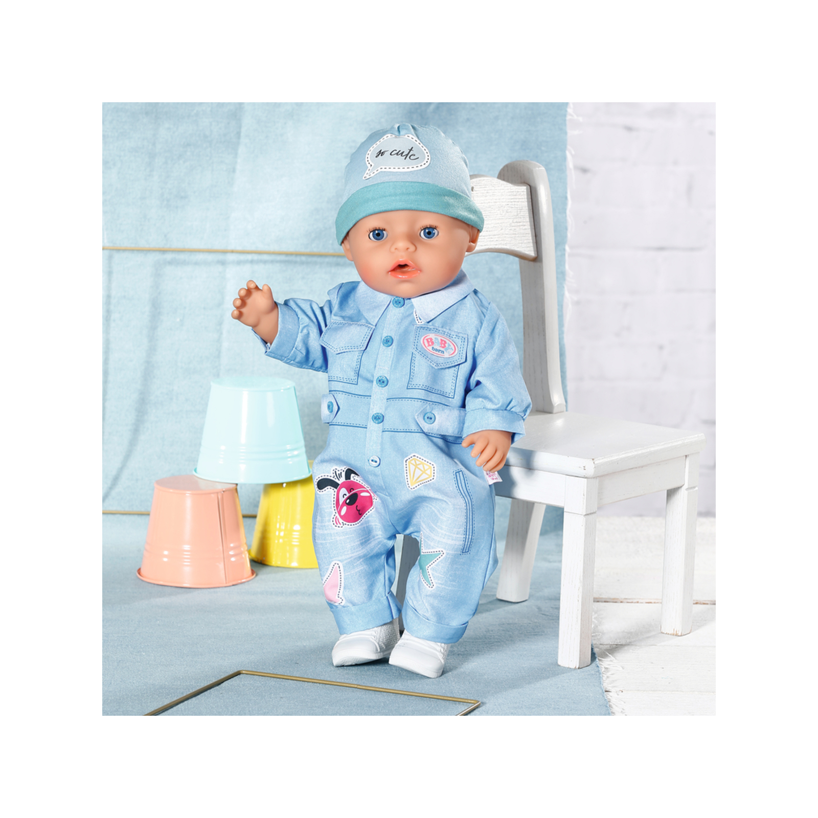 Аксессуар к кукле Zapf Одежда для куклы Baby Born Джинсовый стиль (832592) изображение 7