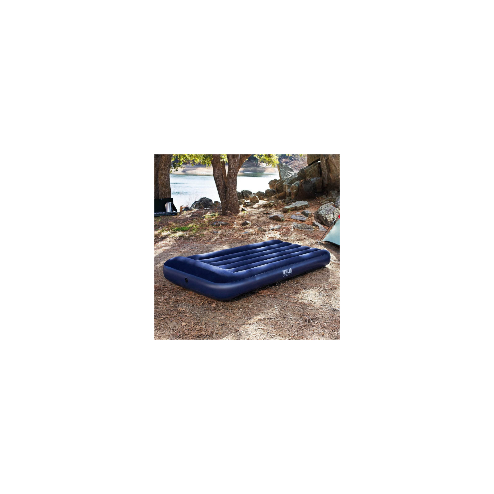 Матрас надувной BestWay Pavillo велюр Синій 137 х 191 х 30 см (BW 67681) изображение 4