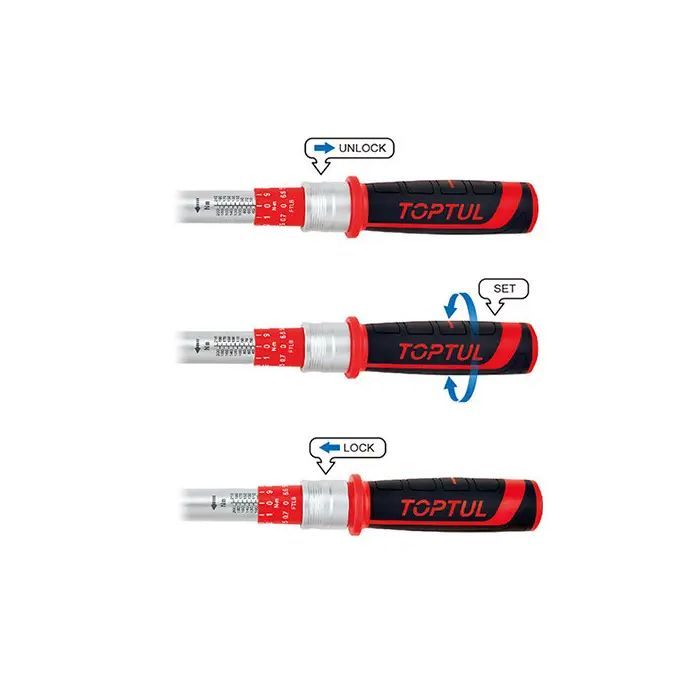Ключ Toptul динамометрический 1/4"x295мм 5-25Nm (ANBV0803) изображение 2