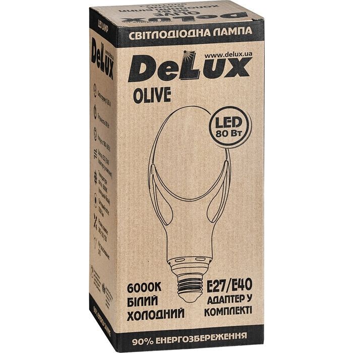 Лампочка Delux OLIVE 80w E27 6000K (90011622) зображення 2