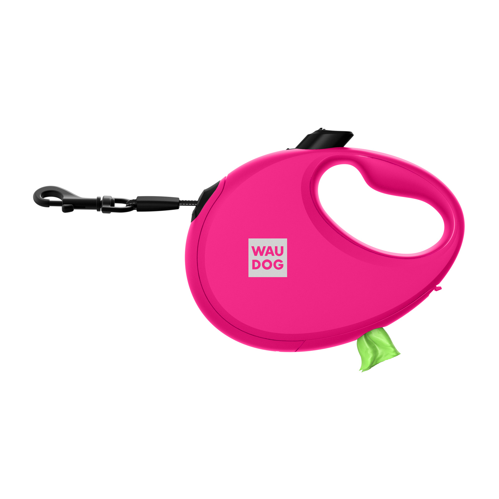 Повідок для собак WAUDOG R-leash з контейнером для пакетів S до 12 кг 3 м рожевий (26277) зображення 3