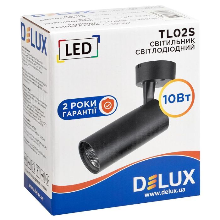 Спот Delux TL02S 10 Вт 4000K (90015887) изображение 2