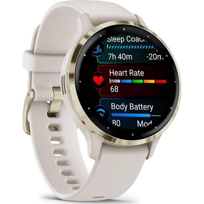 Смарт-часы Garmin Venu 3S, Ivory + Soft Gold, GPS (010-02785-04) изображение 3
