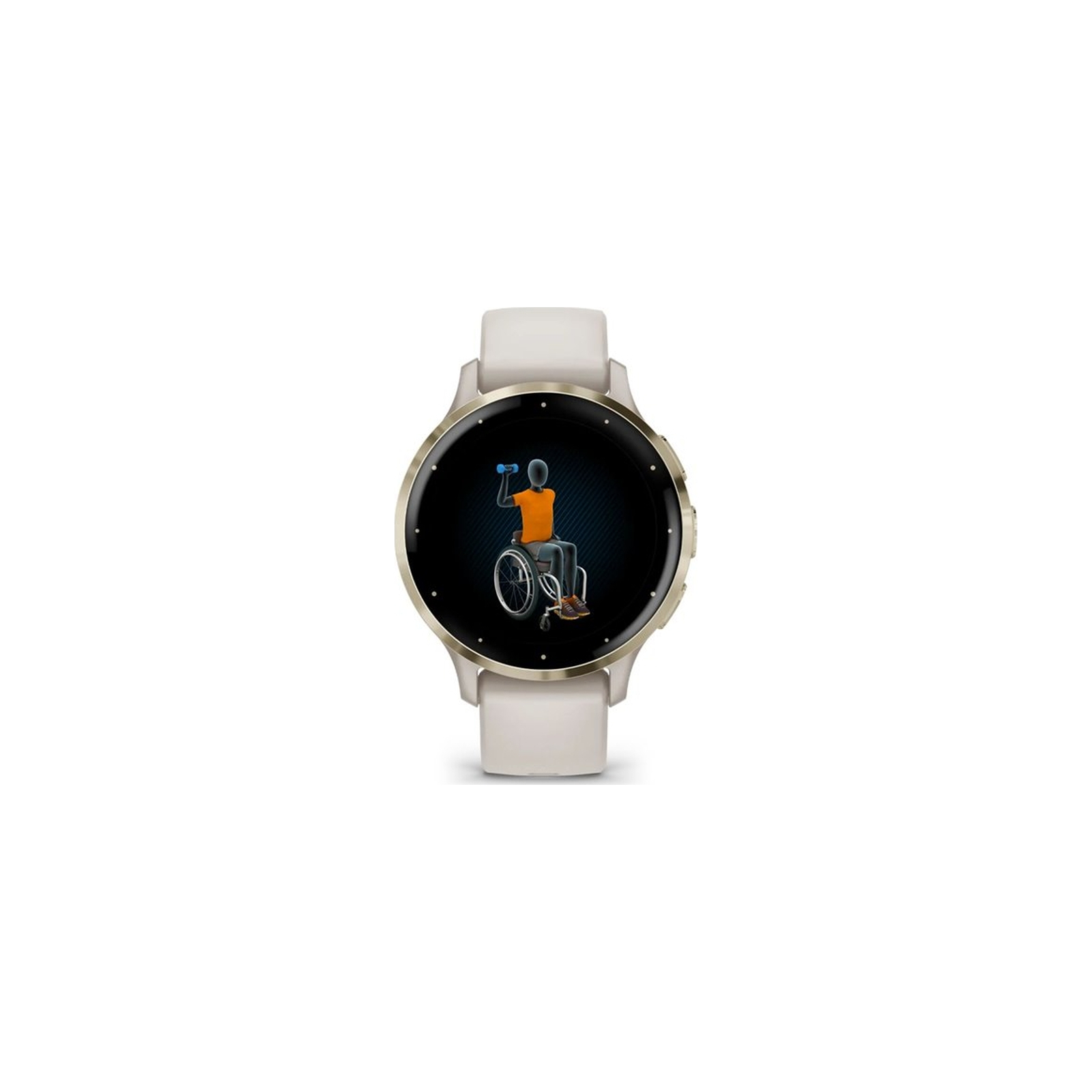 Смарт-годинник Garmin Venu 3S, Ivory + Soft Gold, GPS (010-02785-04) зображення 8