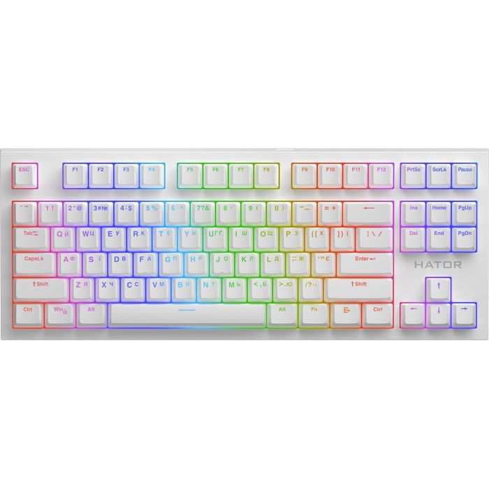 Клавиатура Hator Skyfall 2 TKL Pro Orange USB White (HTK-751)
