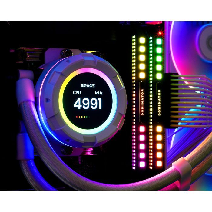 Система жидкостного охлаждения ID-Cooling SL360 WHITE изображение 11