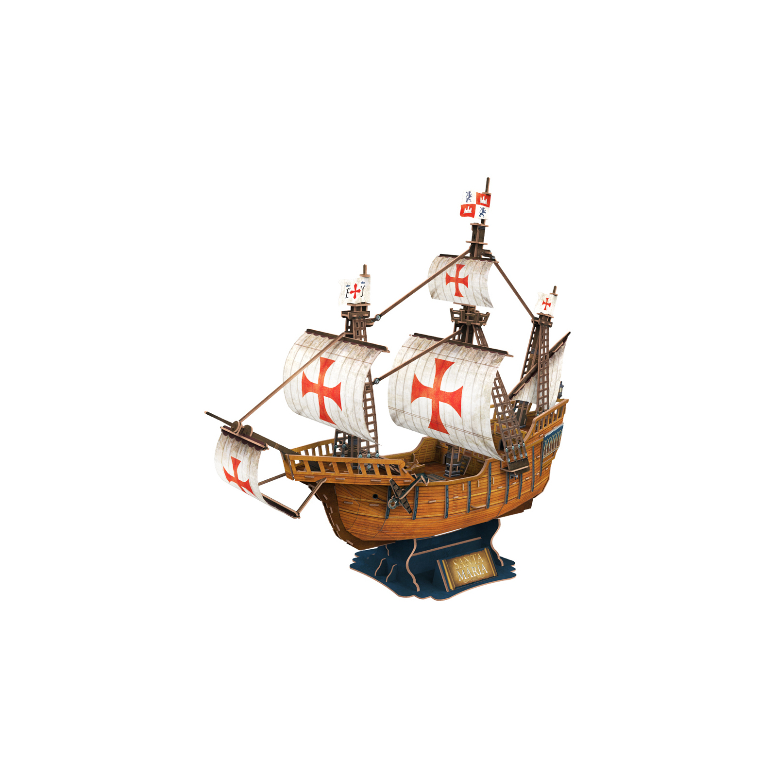 Пазл Cubic Fun 3D корабль Санта-Мария (T4038h) изображение 2