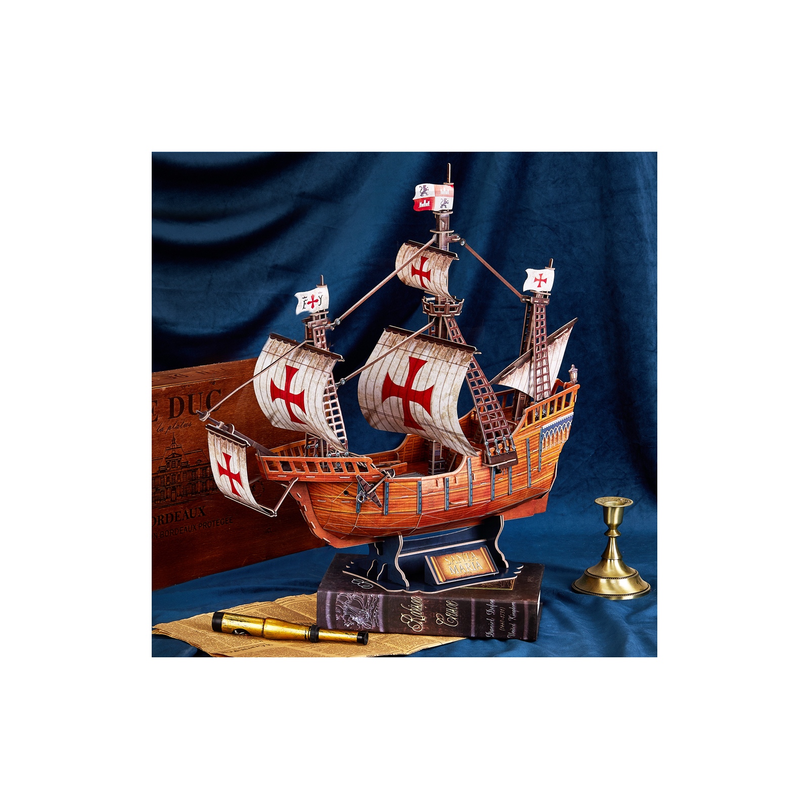 Пазл Cubic Fun 3D корабль Санта-Мария (T4038h) изображение 5