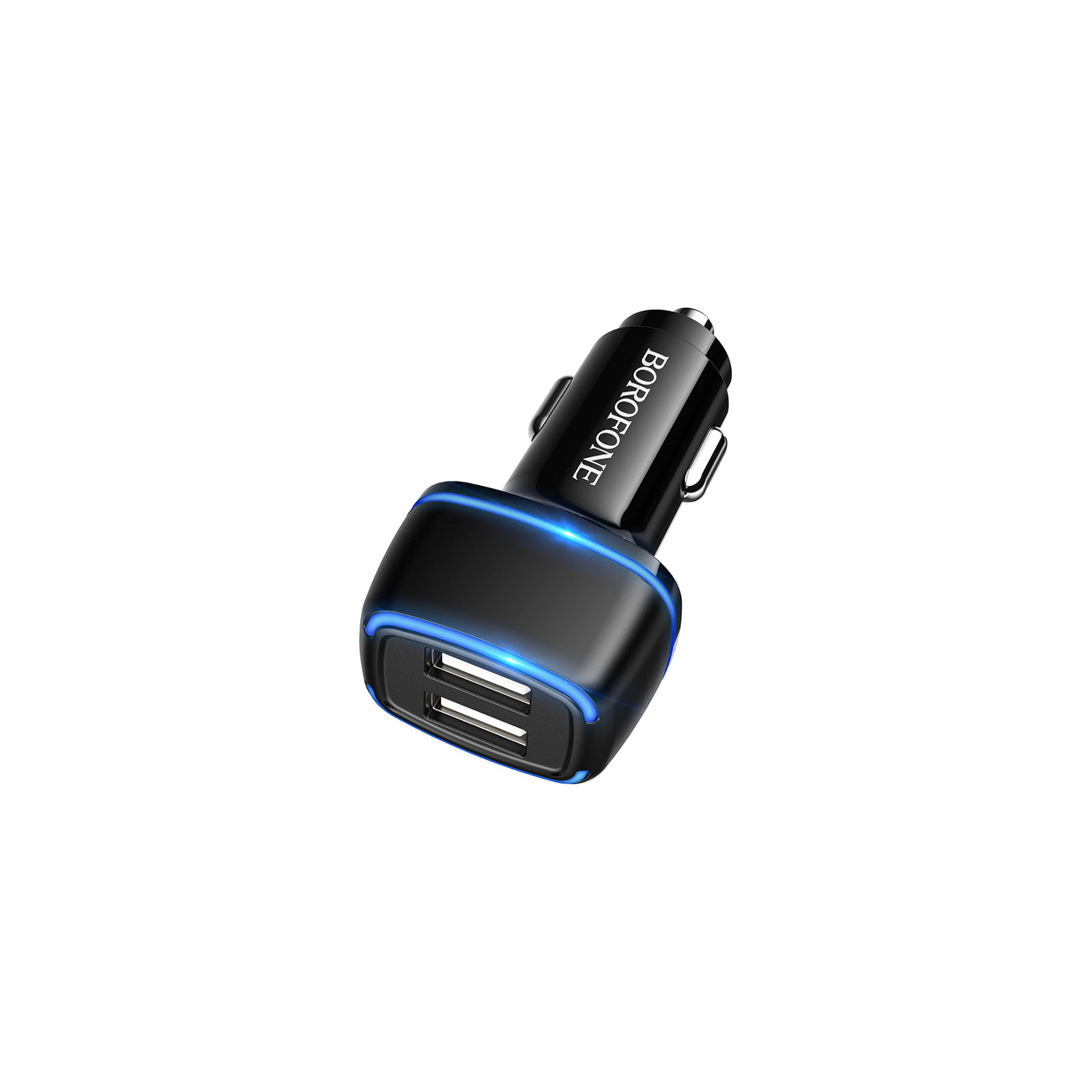 Зарядний пристрій BOROFONE BZ14 Max dual port (Type-C) USB Black (BZ14CB) зображення 3