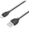 Дата кабель USB 2.0 AM to Lightning 1.0m BX19 Benefit 3A Black BOROFONE (BX19LB) изображение 2