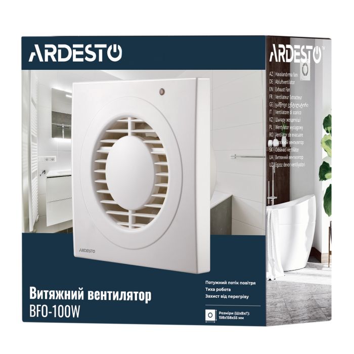 Вытяжной вентилятор Ardesto BFO-100W изображение 7